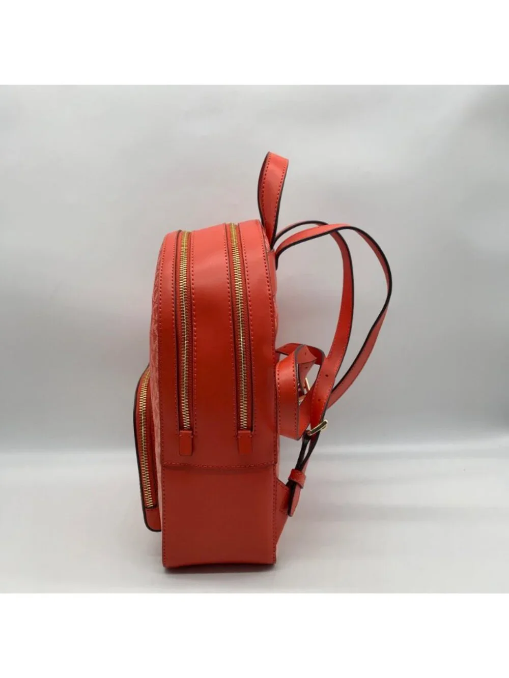Michael Kors Red Clay Jaycee Zip Pocket Backpack Bag